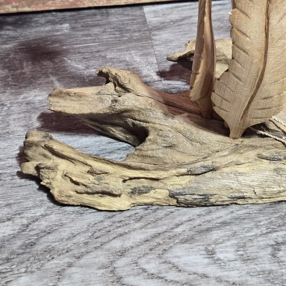 Wood Floral‎ Sculpture Hand Crafted Java Island Habini